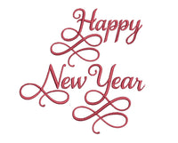 Happy New Year Machine Embroidery Design, Happy New Year embroidery design, Happy New Year embroidery design, 2022 embroidery, 4x4 hoop
