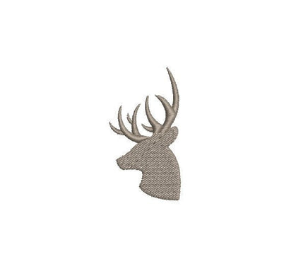 Deer Silhouette Machine Embroidery Design, hunting embroidery design, deer embroidery design, hunter embroidery design, deer design, buck - sproutembroiderydesigns