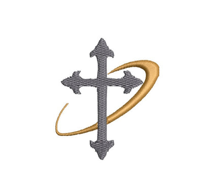 Religious Cross Machine Embroidery Design, 4x4 hoop, cross embroidery design, religious embroidery design, cross machine embroidery design