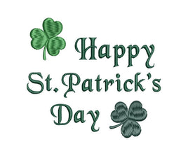 Happy St. Patrick's Day Machine Embroidery Design - sproutembroiderydesigns