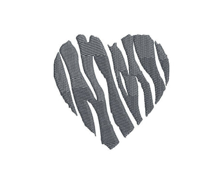 Camo Zebra Heart Machine Embroidery Design, heart embroidery design, valentine's day machine, camo heart, camo embroidery design,