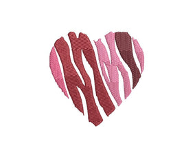Camo Zebra Heart Machine Embroidery Design, heart embroidery design, valentine's day machine, camo heart, camo embroidery design,