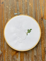 Peace Dove Christmas Machine Embroidery Design
