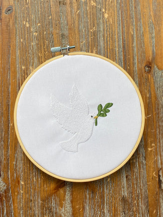Peace Dove Christmas Machine Embroidery Design