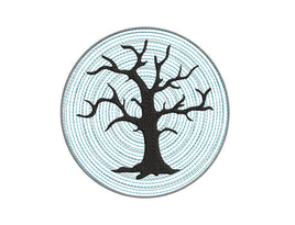 Spooky Halloween Dead Tree Machine Embroidery Design - halloween embroidery design