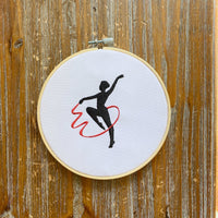 Rhythmic gymnastics Machine Embroidery Design, Rhythmic gymnastics embroidery design, Rhythmic gymnastics embroidery pattern