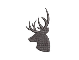 Deer Silhouette Machine Embroidery Design, hunting embroidery design, deer embroidery design, hunter embroidery design, deer design, buck - sproutembroiderydesigns