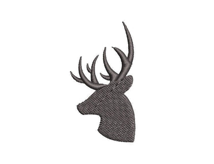 Deer Silhouette Machine Embroidery Design, hunting embroidery design, deer embroidery design, hunter embroidery design, deer design, buck - sproutembroiderydesigns