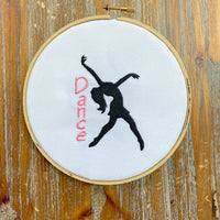Dance Machine Embroidery Design / 2 designs, Dance Silhouette, Dancing embroidery, Dance Bag Embroidery, dancer embroidery, Ballet, Jazz