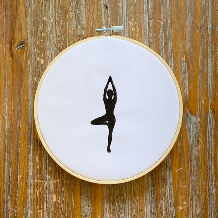 Yoga Machine Embroidery Design 4x4 hoop, yoga mat embroidery, yoga bag embroidery design