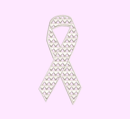 Pink Heart Cancer Ribbon Embroidery Machine Embroidery Design, 4x4 hoop, breast cancer, cancer ribbon pink white, Leukemia