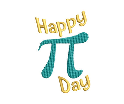 Happy Pi Day Machine Embroidery Design, pi embroidery design, teacher embroidery design, math teacher machine embrodiery design, pi design