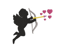 Cupid Machine Embroidery Design, Valentine's Day embroidery design, valetine's day machine embroidery, cupid embroidery design