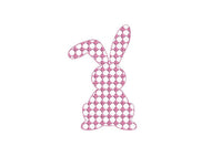 Dot Easter Bunny Machine Embroidery Design - sproutembroiderydesigns