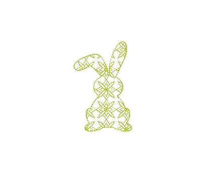 Daisy Bunny Machine Embroidery Design - sproutembroiderydesigns