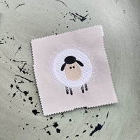 Silly Sheep Machine Embroidery Design - Sheep nursery embroidery, farm embroidery, 4x4 hoop