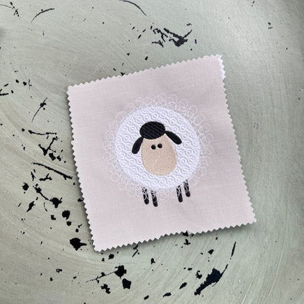 Silly Sheep Machine Embroidery Design - Sheep nursery embroidery, farm embroidery, 4x4 hoop