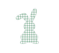 Dot Easter Bunny Machine Embroidery Design - sproutembroiderydesigns