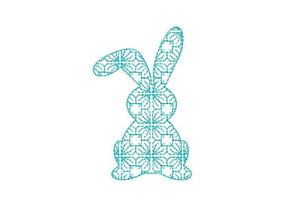 Flower Petal Bunny Machine Embroidery Design - sproutembroiderydesigns