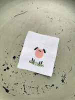 Embossed Sheep Machine Embroidery Design - Sheep nursery embroidery, farm embroidery, 4x4 hoop
