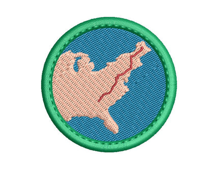 ITH Appalachian Trail Patch Machine Embroidery Design, Appalachian Trail embroidery design, Hiking design, In The Hoop Embroidery Design