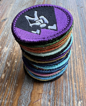 ITH Hiker Patch Machine Embroidery Design, Patch embroidery design, Colorado patch, Hiking patch design, In The Hoop Embroidery Design