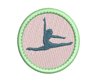 Dance Patch Machine Embroidery Design, 2 designs, Patch embroidery design, Dance patch design, ballet patch, In The Hoop Embroidery Design