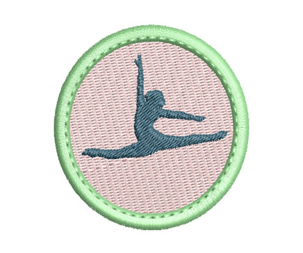 Dance Patch Machine Embroidery Design, 2 designs, Patch embroidery design, Dance patch design, ballet patch, In The Hoop Embroidery Design