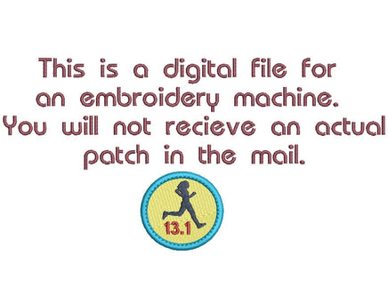 Running Patch Machine Embroidery Design, 3 designs, 5K embroidery, Woman Runner embroidery design, Marathon patch, 1/2 marathon embroidery