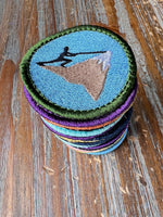 ITH Mountain Climber Patch Machine Embroidery Design, Patch embroidery design, Hiking patch design, In The Hoop Embroidery Design, Climbing