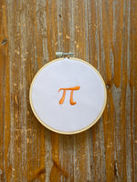 Teeny Tiny Pi Machine Embroidery Design, math teacher embroidery design