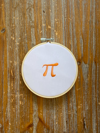 Teeny Tiny Pi Machine Embroidery Design, math teacher embroidery design