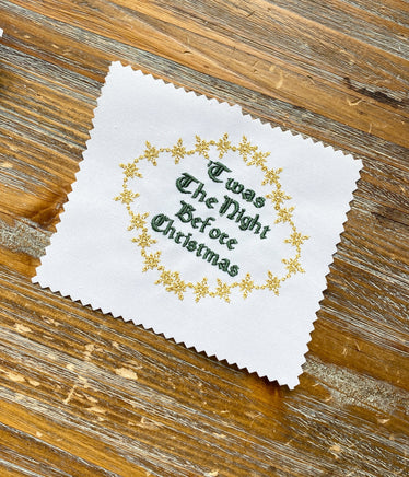 Twas the Night Before Christmas Machine Embroidery Design, 2 sizes, 4x4 and 5x7 hoop,