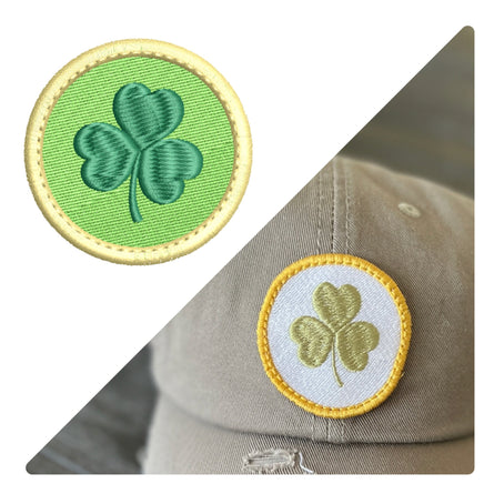 ITH Patch Shamrock Machine Embroidery Design, St. Patrick's Day embroidery design, Patch design, clover patch, In The Hoop Embroidery Design