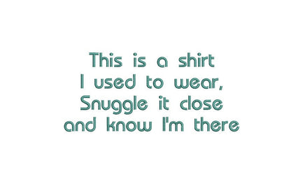Memorial This is a Shirt Machine Embroidery Design, 2 sizes, Memorial embroidery design, shirt quilt embroidery design, 4x4, 5x7 hoop, print