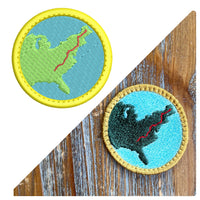 ITH Appalachian Trail Patch Machine Embroidery Design, Appalachian Trail embroidery design, Hiking design, In The Hoop Embroidery Design