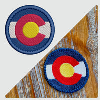 ITH Colorado Flag Patch Machine Embroidery Design, Colorado Patch embroidery design, Patch design, Flag patch, In The Hoop Embroidery Design