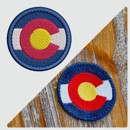 ITH Colorado Flag Patch Machine Embroidery Design, Colorado Patch embroidery design, Patch design, Flag patch, In The Hoop Embroidery Design