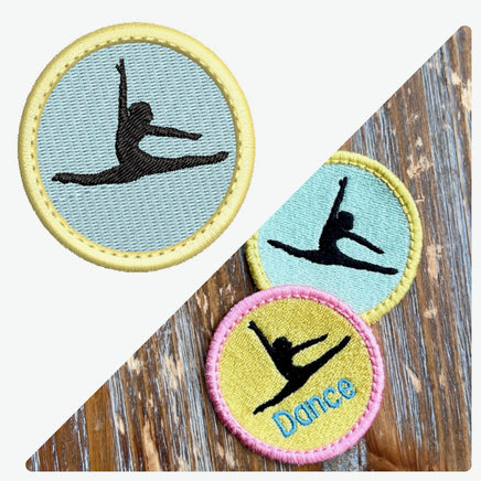 Dance Patch Machine Embroidery Design, 2 designs, Patch embroidery design, Dance patch design, ballet patch, In The Hoop Embroidery Design