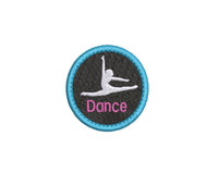 Dance Patch Machine Embroidery Design, 2 designs, Patch embroidery design, Dance patch design, ballet patch, In The Hoop Embroidery Design