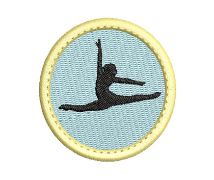 Dance Patch Machine Embroidery Design, 2 designs, Patch embroidery design, Dance patch design, ballet patch, In The Hoop Embroidery Design