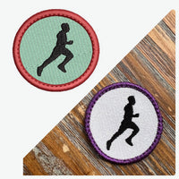 Running Patch Embroidery Design, 3 designs, Runner Patch embroidery design, Marathon patch design, In The Hoop Embroidery Design