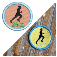 Running Patch Embroidery Design, 3 designs, Runner Patch embroidery design, Marathon patch design, In The Hoop Embroidery Design