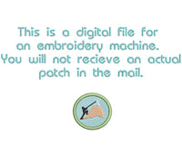 ITH Mountain Climber Patch Machine Embroidery Design, Patch embroidery design, Hiking patch design, In The Hoop Embroidery Design, Climbing