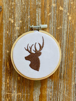 Deer Silhouette Machine Embroidery Design, hunting embroidery design, deer embroidery design, hunter embroidery design, deer design, buck - sproutembroiderydesigns