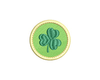ITH Patch Shamrock Machine Embroidery Design, St. Patrick's Day embroidery design, Patch design, clover patch, In The Hoop Embroidery Design