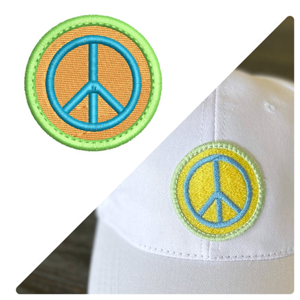 ITH Peace Machine Patch Embroidery Design, Peace Sign embroidery design, Peace patch design, peace patch, In The Hoop Embroidery Design