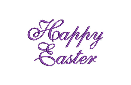 Happy Easter Machine Embroidery Design, 3 Fonts, Happy easter Script design, Happy Easter embroidery design, Easter pattern