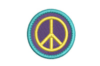 ITH Peace Machine Patch Embroidery Design, Peace Sign embroidery design, Peace patch design, peace patch, In The Hoop Embroidery Design