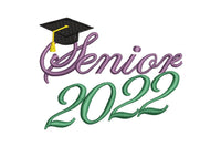 Senior 2022 Machine Embroidery Design - sproutembroiderydesigns